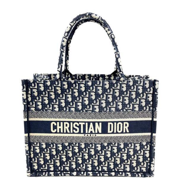 CHRISTIAN DIOR Oblique Canvas Small Book Tote